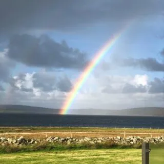 Definitely a new season here in Shetland. Or at least for today! #rainbow #wildweather #visitshetland #promoteshetland #islandlife #holidaycottage